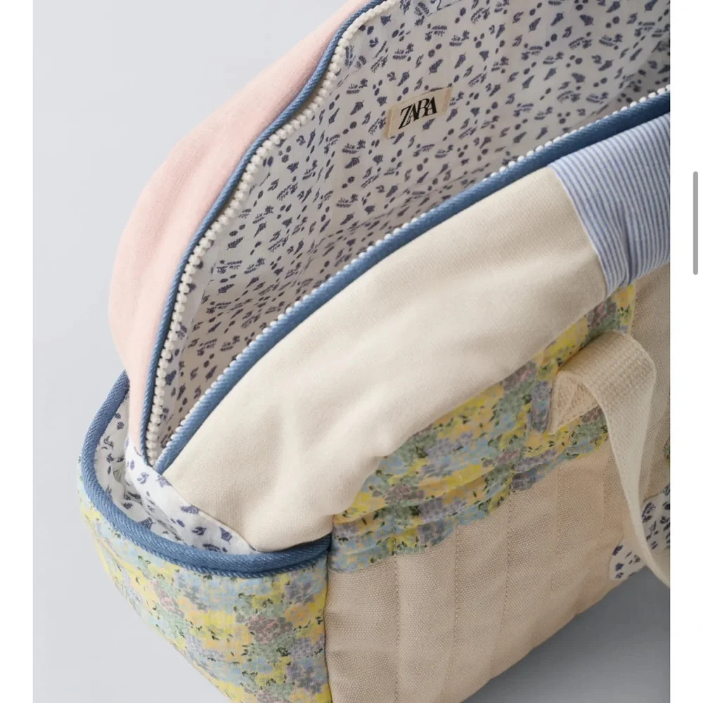 Zara Floral Patchwork Quilted Duffel Bag - Picture 4 of 7